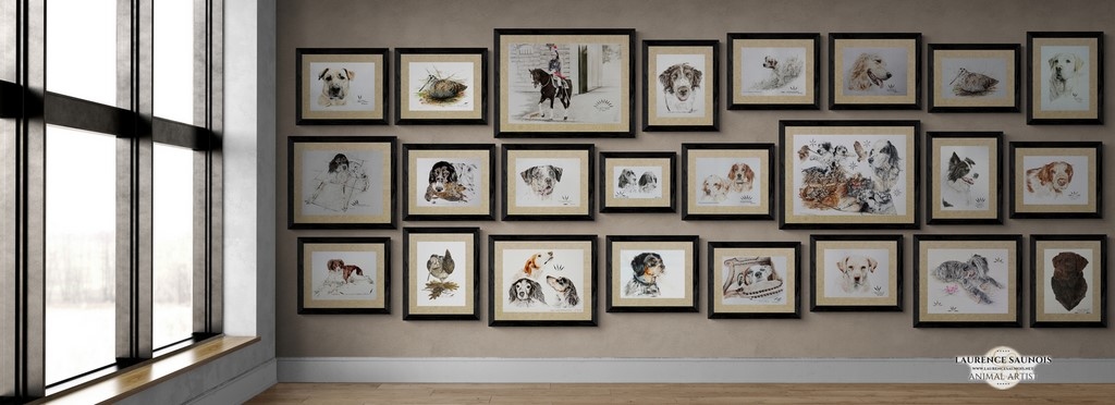 Galerie d'oeuvres de bécasses par la peintre animalier Laurence Saunois