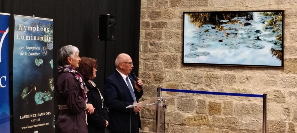 Speech by the mayor of Figeac and the cultural affairs officer—Nympheus Luminansis exhibition