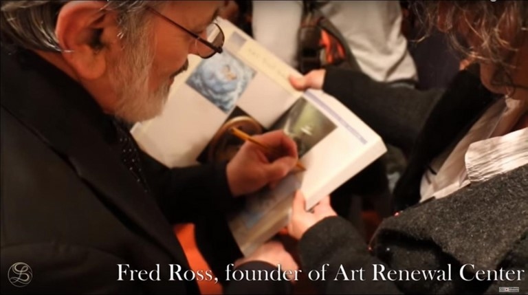 Fred Ross - ARC International Salon 2014/2015  avec laurence Saunois, artiste peintre animalier