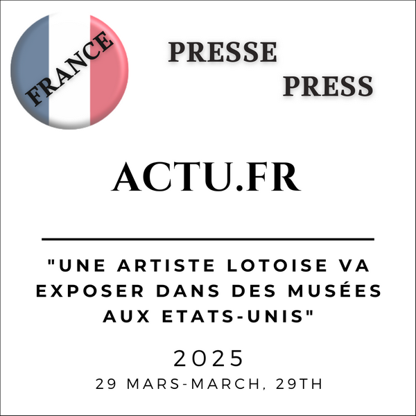Article de presse de Actu.fr sur l'exposition Nympheus Luminansis par Laurence Saunois, Artiste