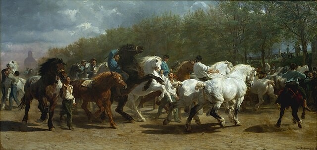 Tableau "le marché aux chevaux" de Rosa Bonheur