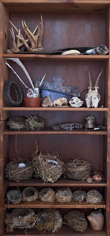 Laurence Saunois, animal artist, in her studio