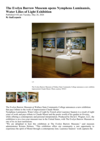 Article du The Cullman Times sur Nympheus Luminansis #1