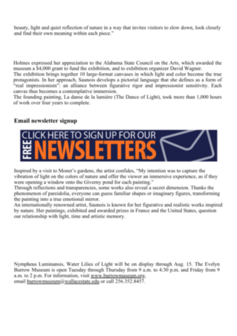 Article du The Cullman Times sur Nympheus Luminansis #2