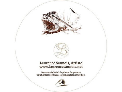 Iron woodcock's feather box: artist Laurence Saunois -32-verso