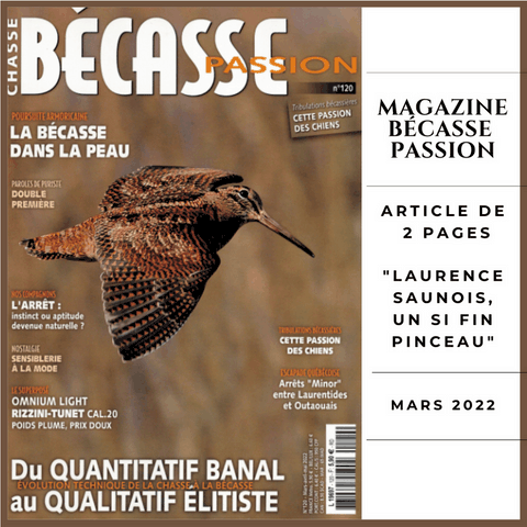 Article de 2 pages dans Bécasse Passion