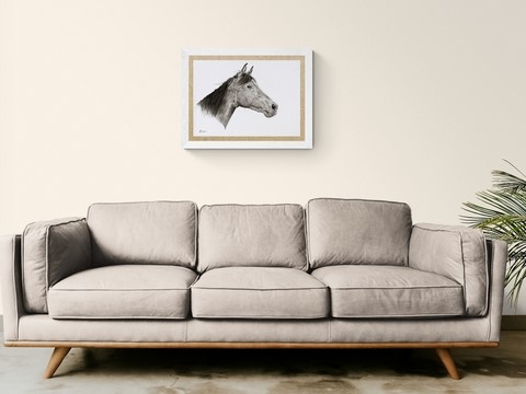 Dessin de cheval : peintre animalier Laurence Saunois