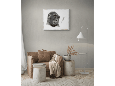 Dessin de gorille : peintre animalier Laurence Saunois
