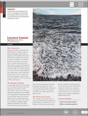 International Artist Magazin - Laurence Saunois, artist