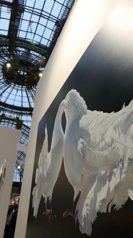 Tableau "Peace and Love" au Grand Palais - Laurence Saunois, artiste peintre animalier