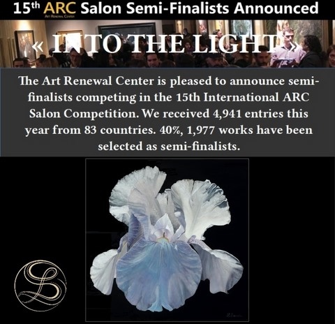 Semi-finaliste ARC Salon - Peinture d'iris par Laurence Saunois, artiste peintre animalier