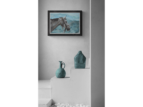 Peinture de cheval : peintre animalier Laurence Saunois
