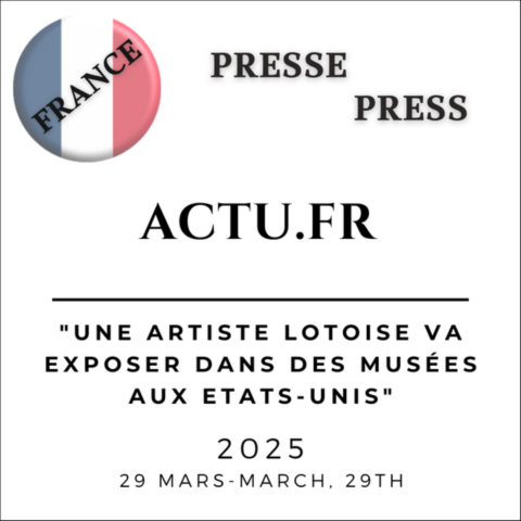 Article de presse de Actu.fr sur l'exposition Nympheus Luminansis par Laurence Saunois, Artiste
