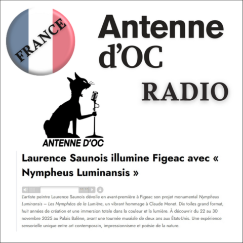 Emission de rodio sur Antenne d'Oc - Nympheus Luminansis par Laurence Saunois