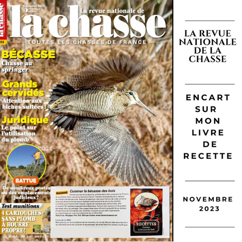 Revue Nationale de la Chasse - Novembre 2023 - Laurence Saunois livre
