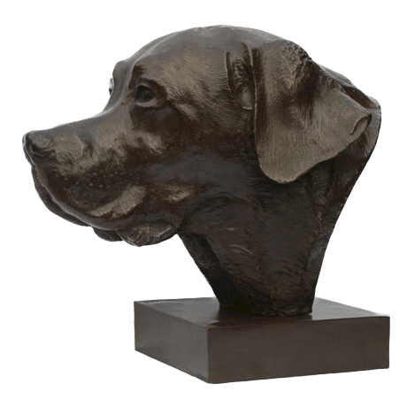 Sculpture de labrador par Laurence Saunois, artiste peintre animalier