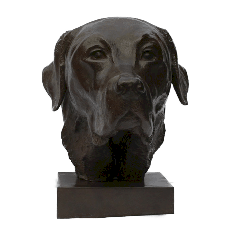 Sculpture de labrador par Laurence Saunois, artiste peintre animalier