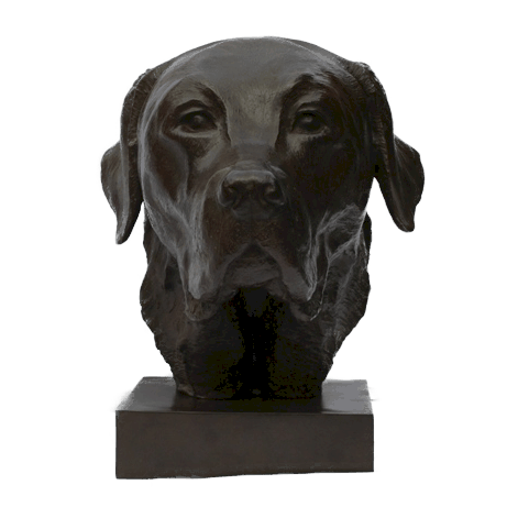 Sculpture de labrador par Laurence Saunois, artiste peintre animalier