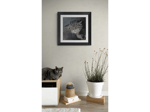 Peinture de chat sauvage : peintre animalier Laurence Saunois