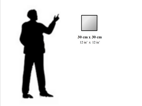 Sizes of the laurence Saunois' artwork