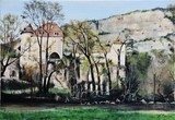 Château de Géniez - Peinture par Laurence Saunois, artiste peintre